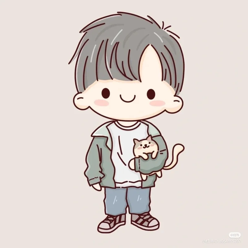 Hình ảnh chibi nam ngầu mang đậm phong cách anime chiến binh