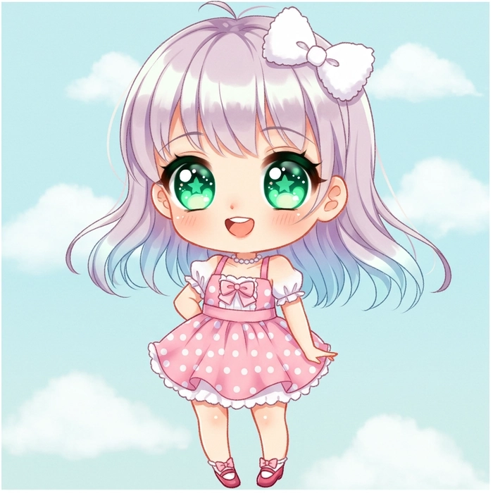 Nữ chibi cute cực xinh cho bộ sưu tập hình nền của bạn