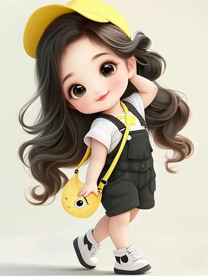 Ảnh cute chibi nữ ngọt ngào và dễ gây thiện cảm
