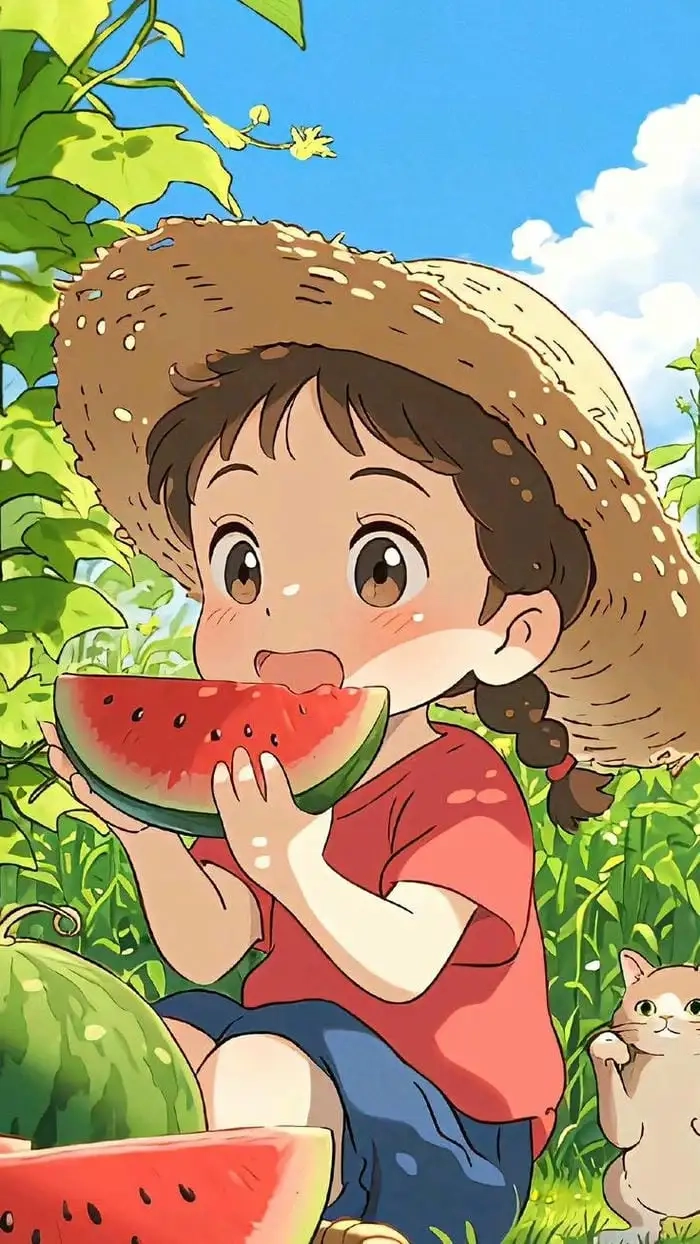 Ảnh anime cute nữ chibi rất hợp để in làm sổ tay