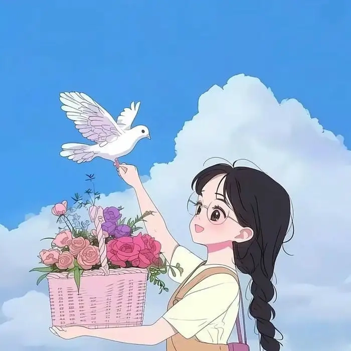 Ảnh chibi nữ lạnh lùng mang vẻ đẹp bí ẩn và cuốn hút