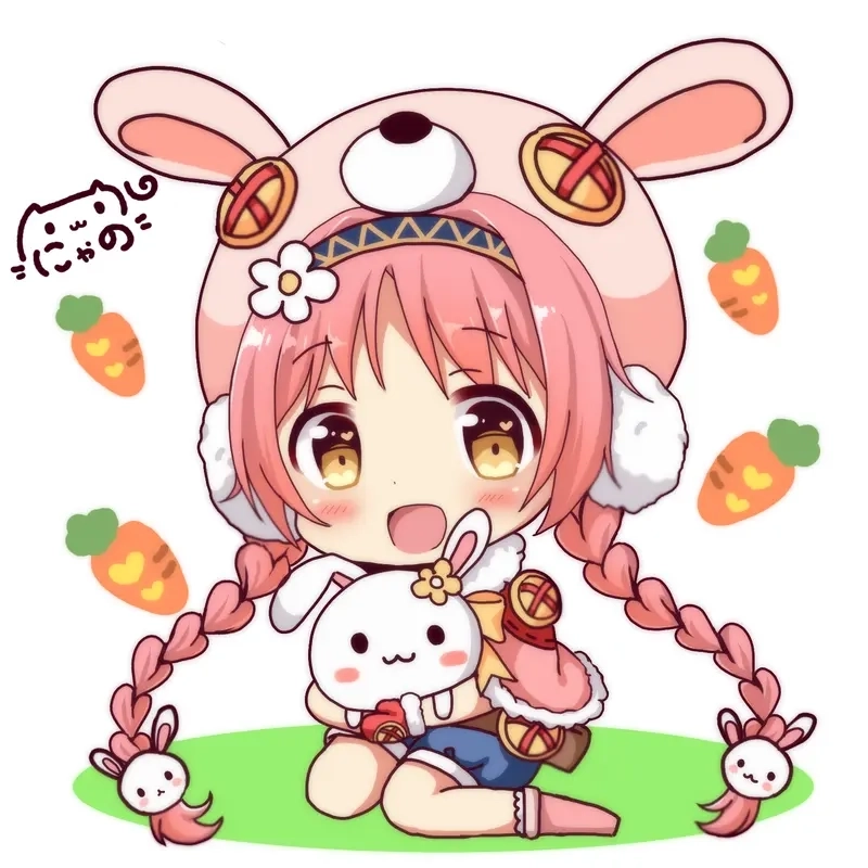 Ngắm mãi không chán với hình nền máy tính chibi dễ thương