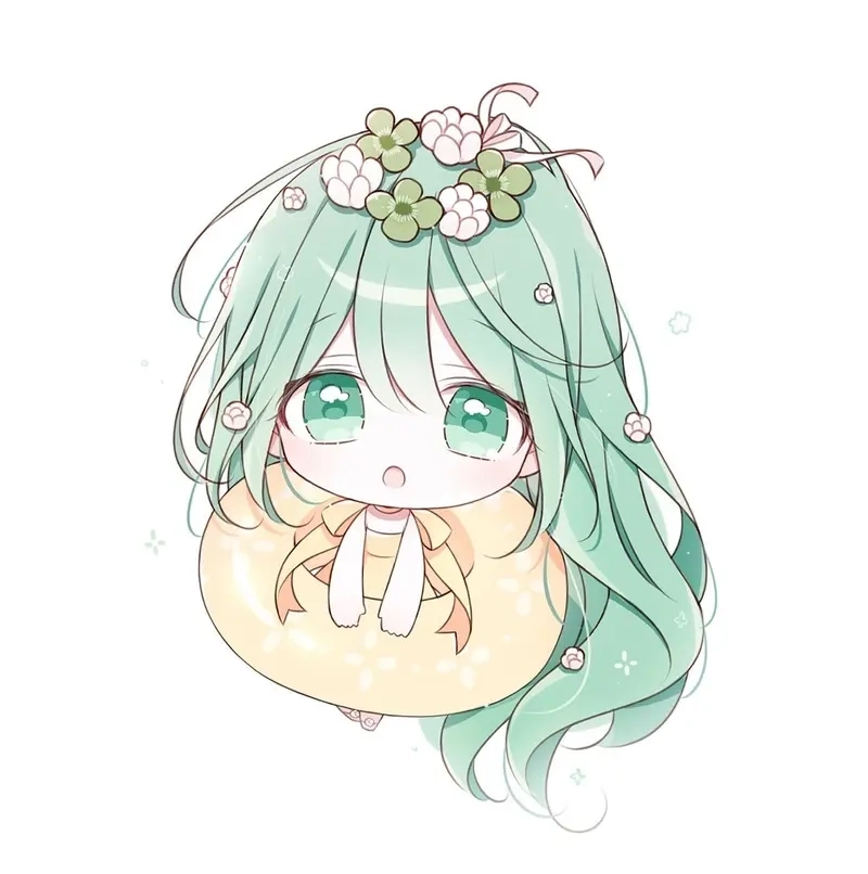 Phong cách độc đáo cùng ảnh nền anime chibi cá tính