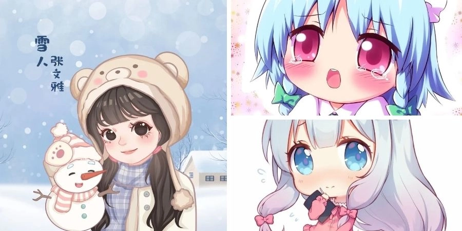 Ý nghĩa về hình nữ cute chibi cảm hứng