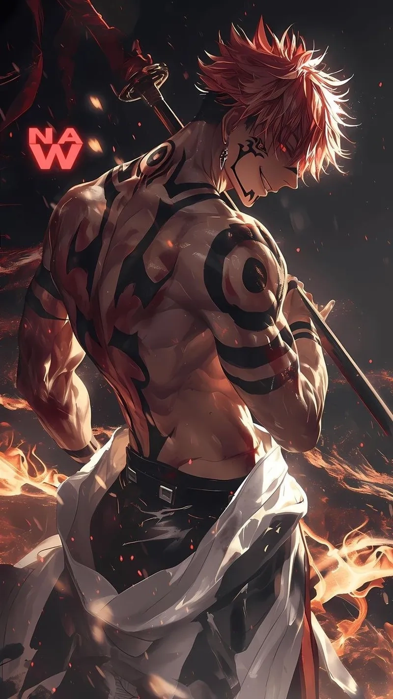 Itadori Yuji cute với nụ cười ấm áp