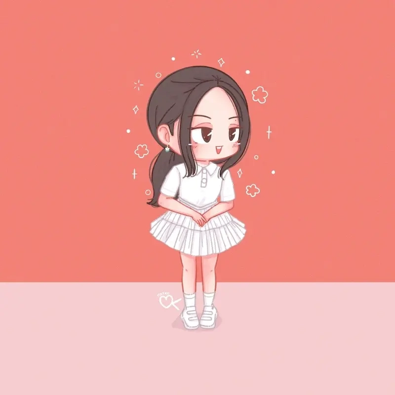 Tải ngay ảnh jennie chibi cute chất lượng cao