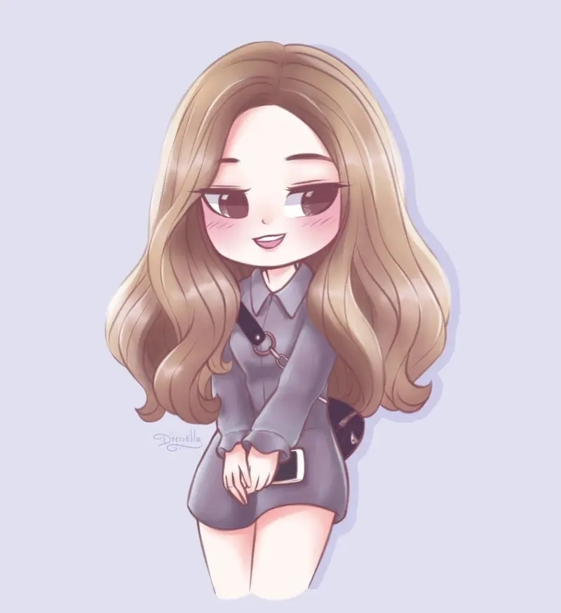 Làm mới thiết bị với hình nền jennie chibi dễ thương