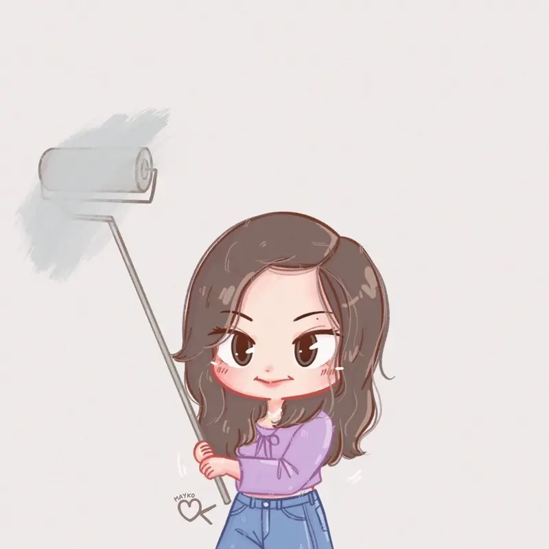 Bước từng bước vẽ jennie chibi đơn giản dễ thực hiện