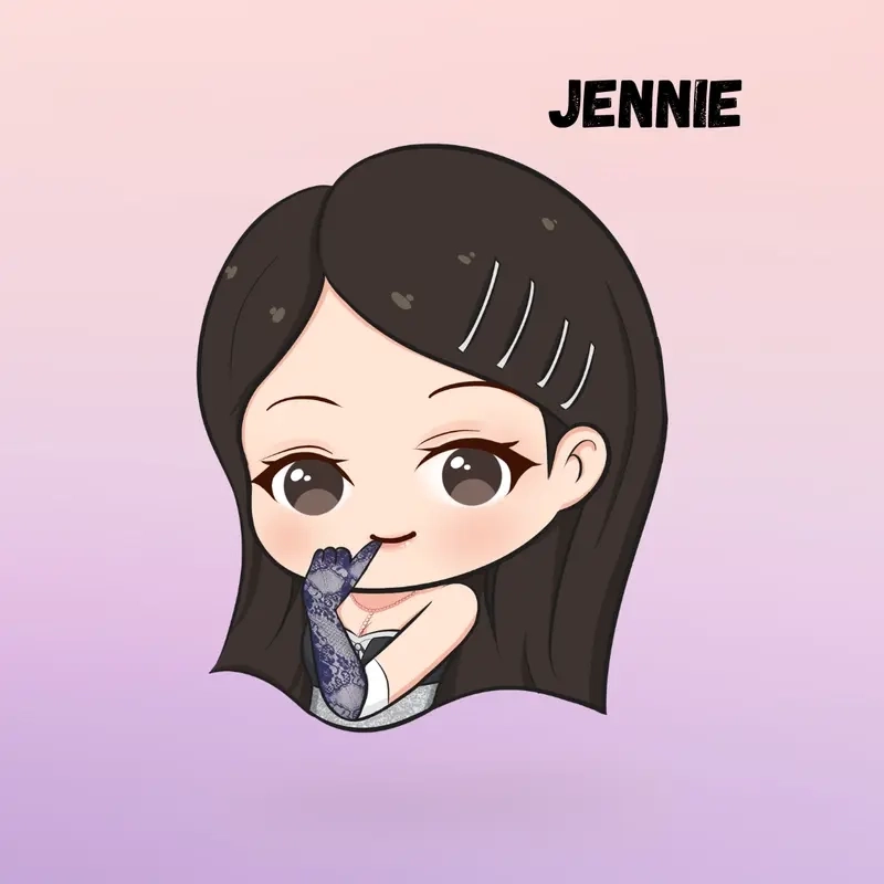 Hướng dẫn vẽ jennie chibi đơn giản cho người mới bắt đầu