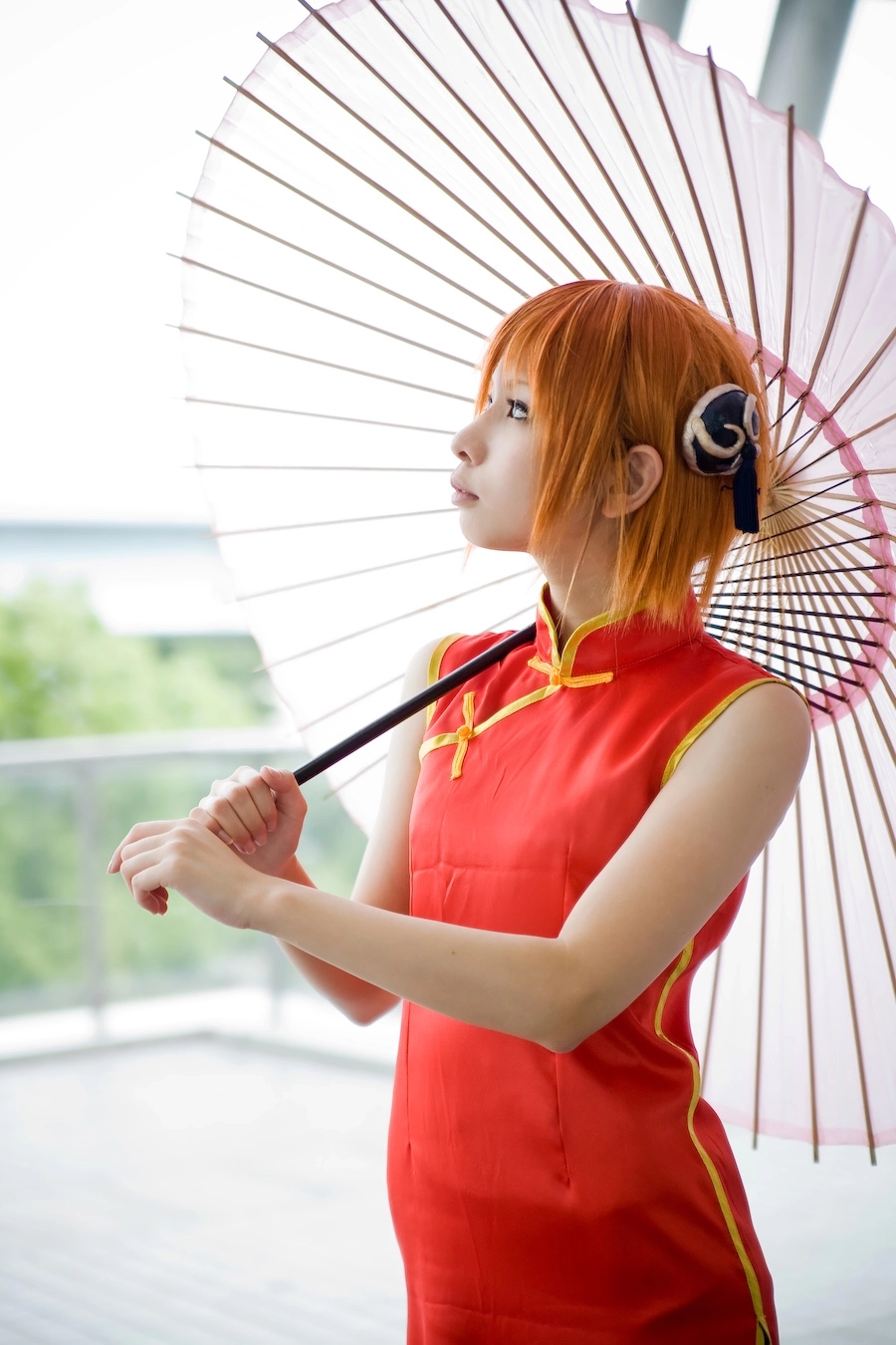 Bộ đồ Cosplay Kagura Gintama chuẩn phong cách nhân vật