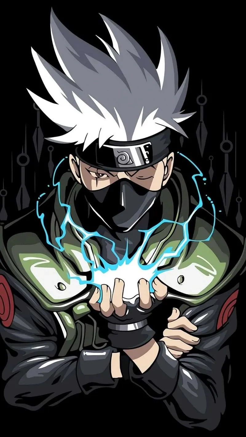 Kakashi cute với biểu cảm đáng yêu và tinh nghịch trong anime