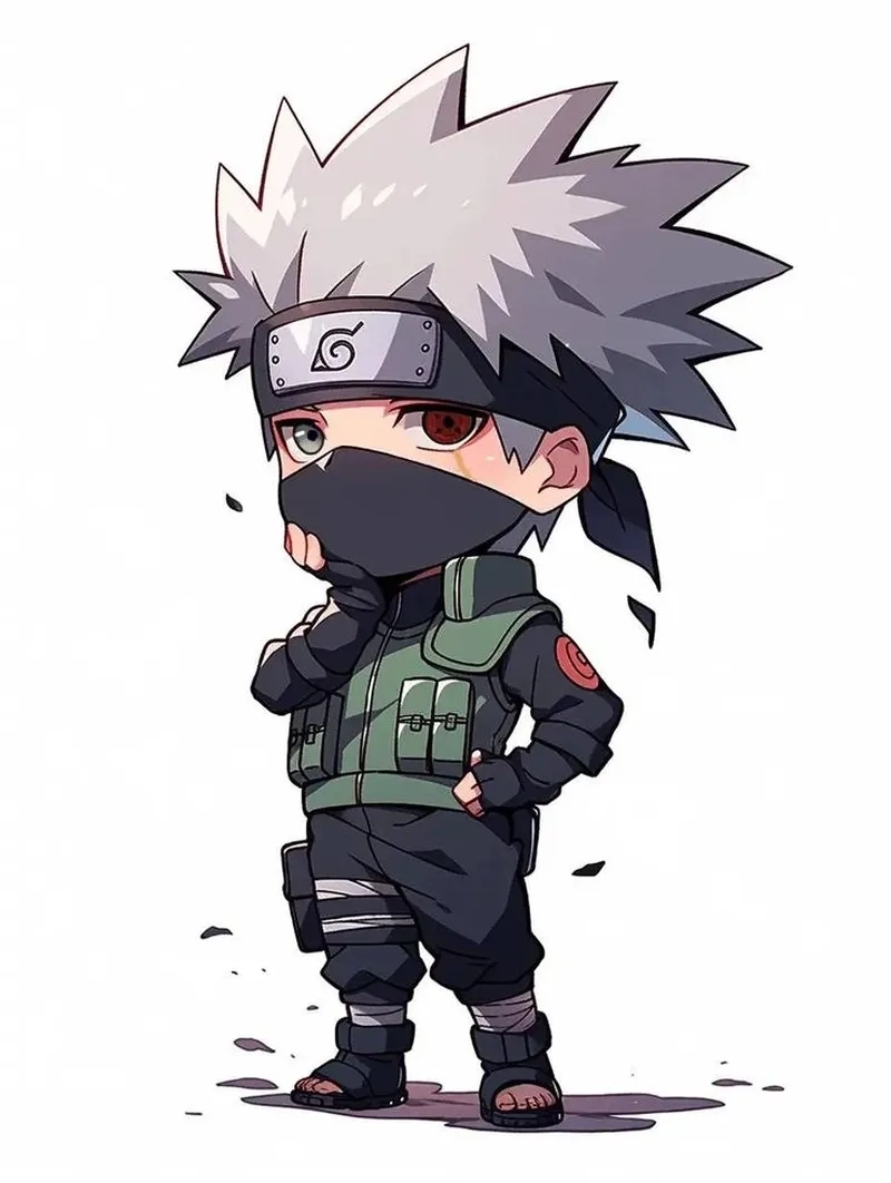 Ảnh Kakashi chibi sinh động, đáng yêu thu hút nhiều fan anime Naruto