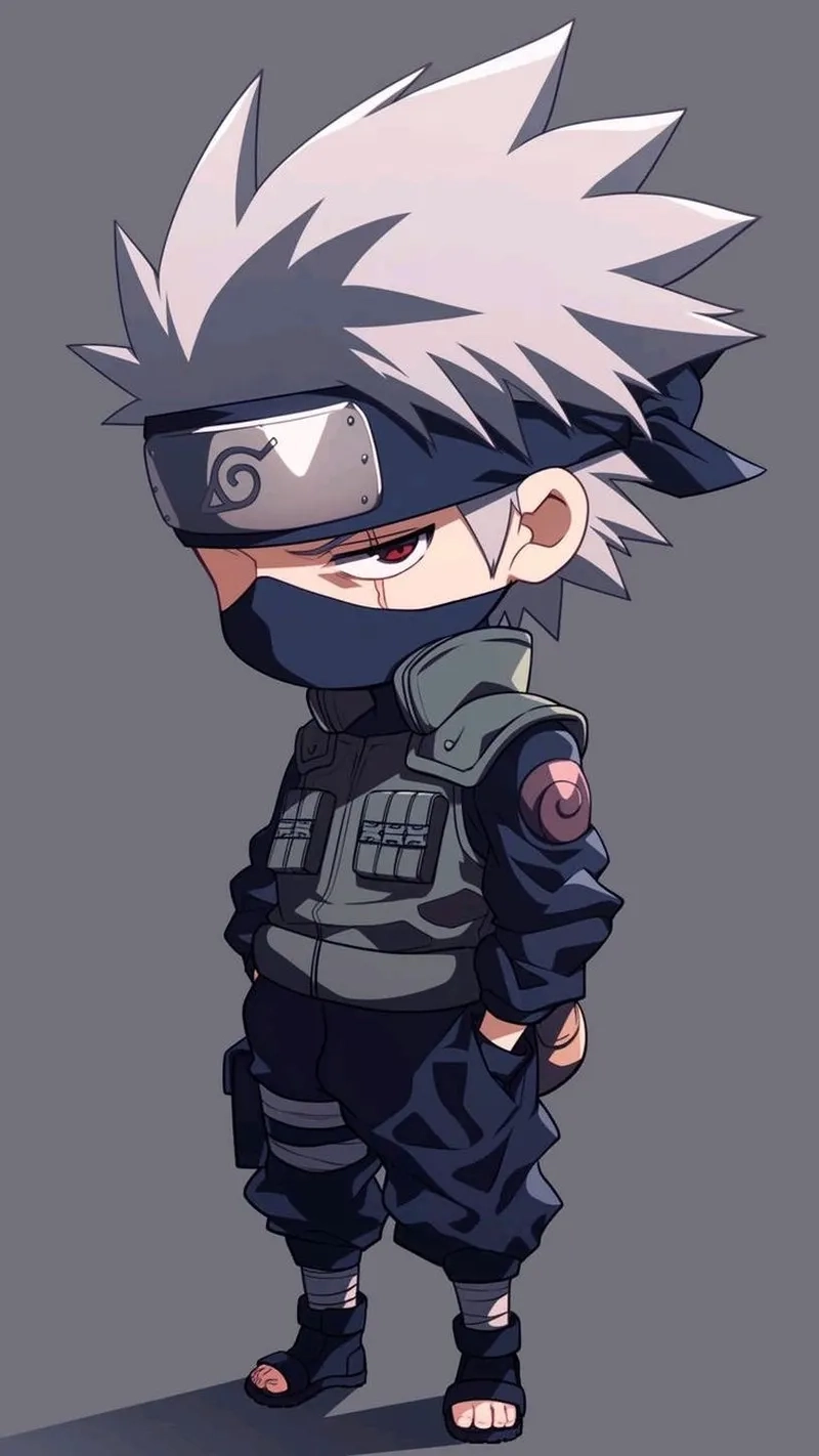 Chibi Kakashi dễ thương và ngộ nghĩnh mang đến niềm vui cho người xem