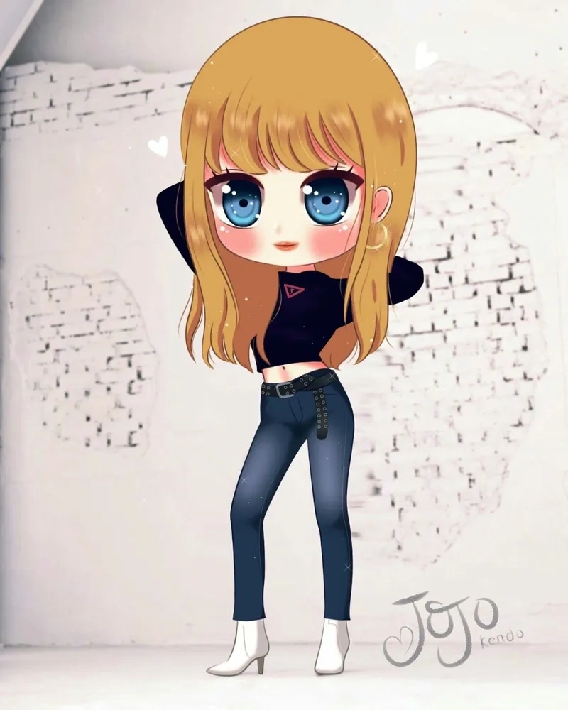Học nhanh cách vẽ lisa blackpink chibi theo từng bước chi tiết