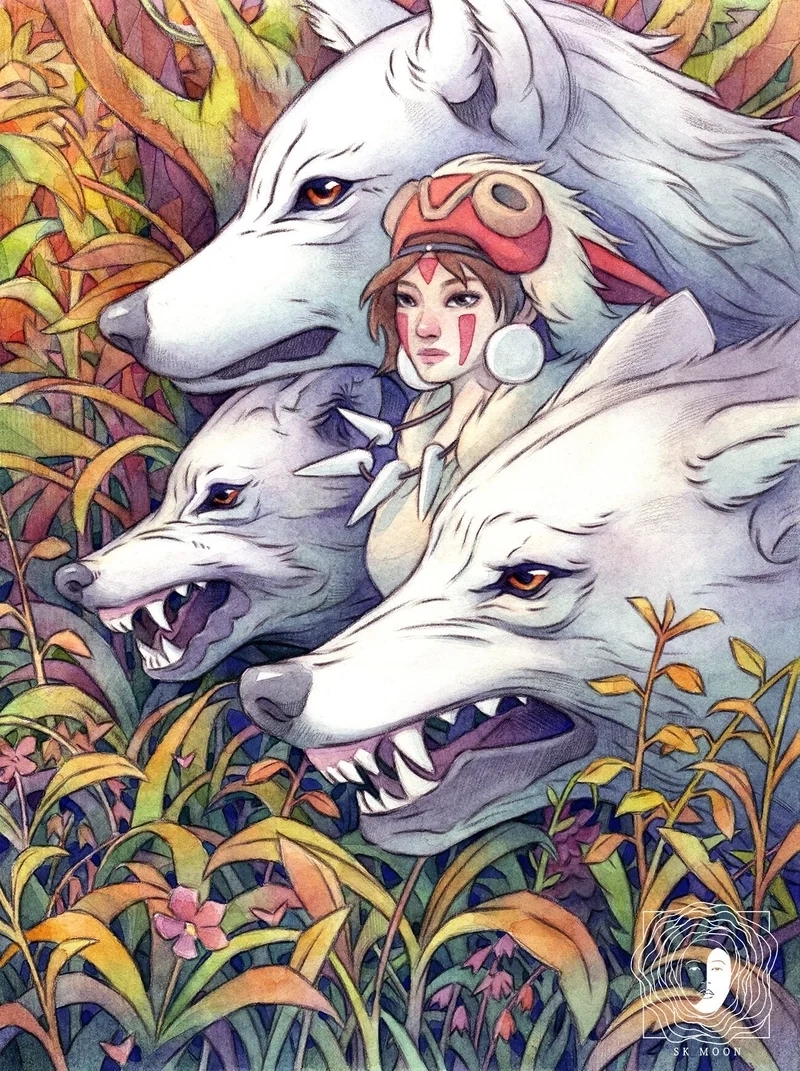 Ashitaka Princess Mononoke thể hiện tình yêu và sự gắn kết bền chặt