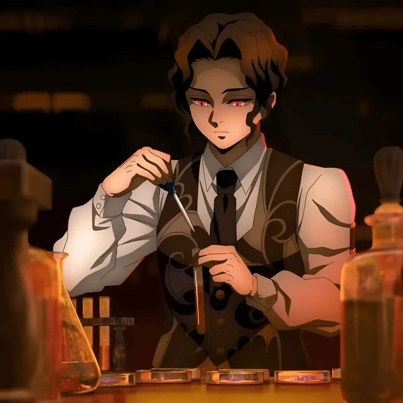 Hình ảnh Muzan trong các khoảnh khắc đẫm máu và quyền lực