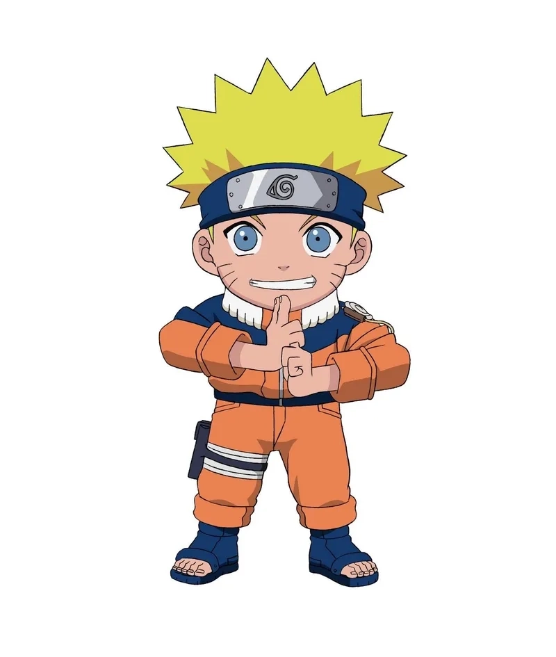 Tạo hình ngộ nghĩnh gốc truyện trong Naruto Chibi Manga