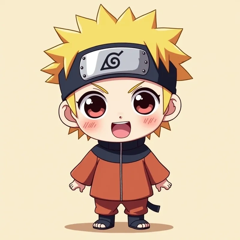 Phiên bản siêu cấp dễ thương từ Uzumaki Naruto Chibi