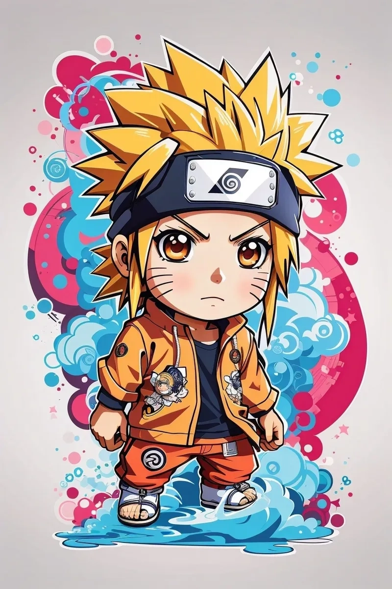 Cặp đôi ngầu lòi trong phiên bản Sasuke Naruto Chibi