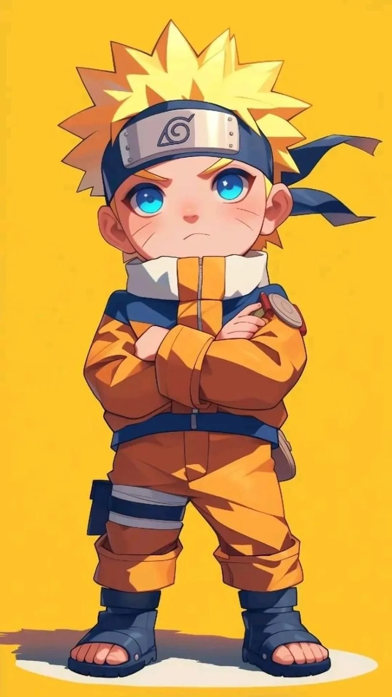 Hình dáng nhỏ nhắn vẫn mạnh mẽ của Naruto Chibi Ngầu