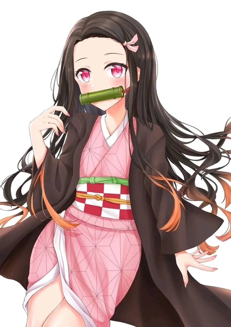 Ảnh Nezuko ngầu với tạo hình khi chiến đấu chống lại quỷ