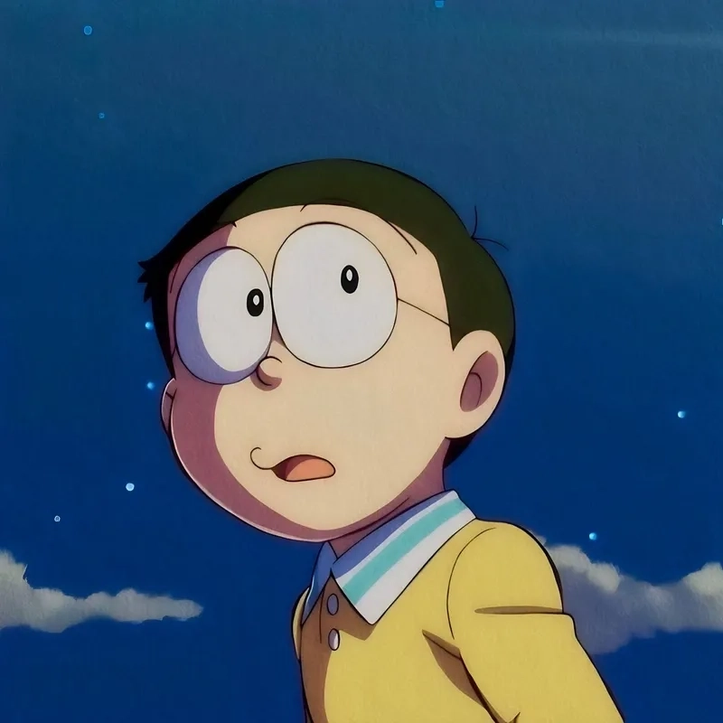 Hình nền Nobita cool ngầu đầy cá tính và phá cách