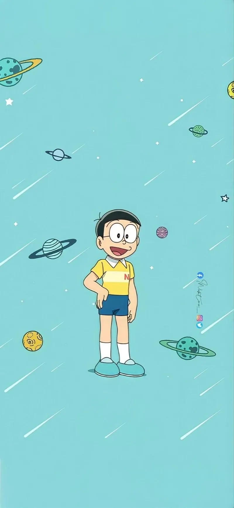 Loạt ảnh hình Nobita giang hồ với thần thái siêu ngầu