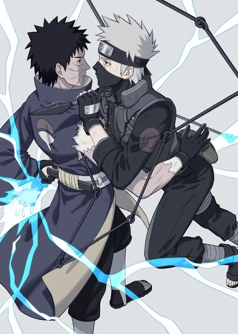 Trận chiến gây cấn giữa Kakashi x Obito manga