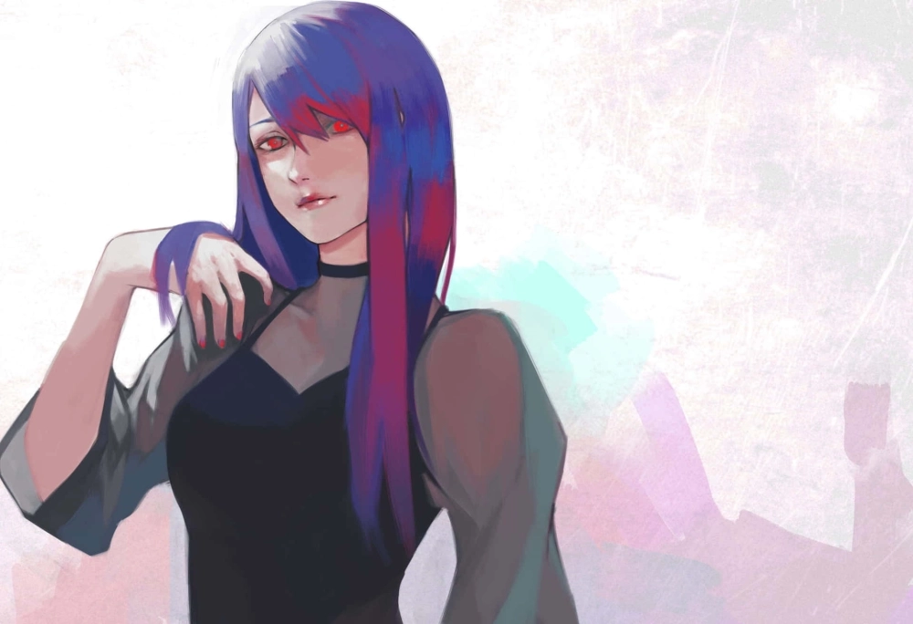 Rize Kamishiro nhân vật ghoul bí ẩn và quyến rũ trong Tokyo Ghoul