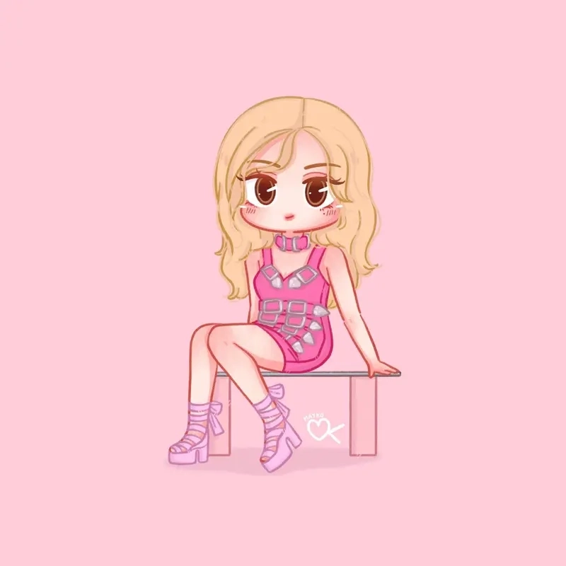 Tìm hiểu cách vẽ rose blackpink chibi đơn giản và nhanh chóng