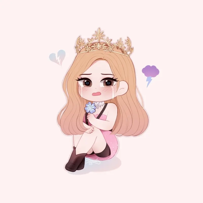 Học cách blackpink rose chibi drawing từng bước dễ hiểu