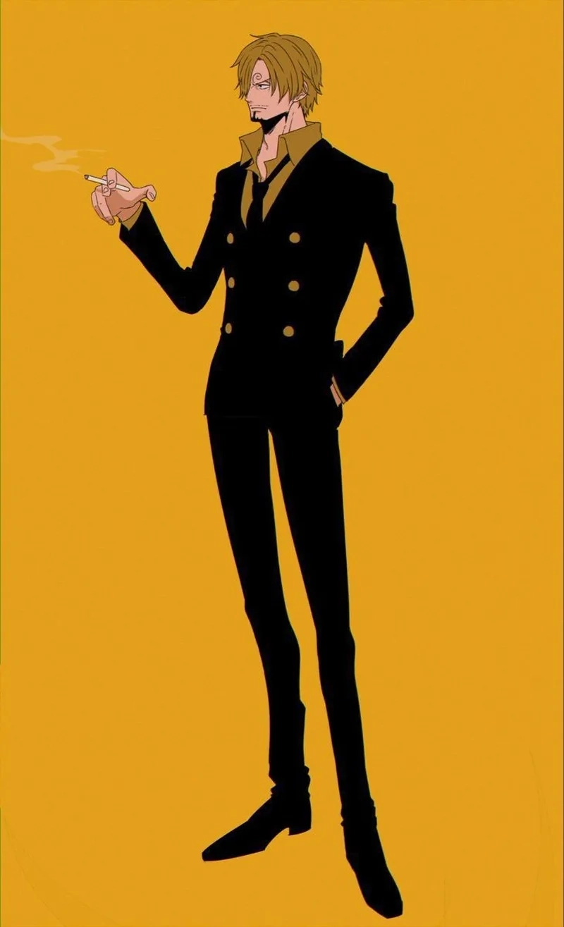 Tóc đen bảnh bao quen thuộc của Sanji black hair