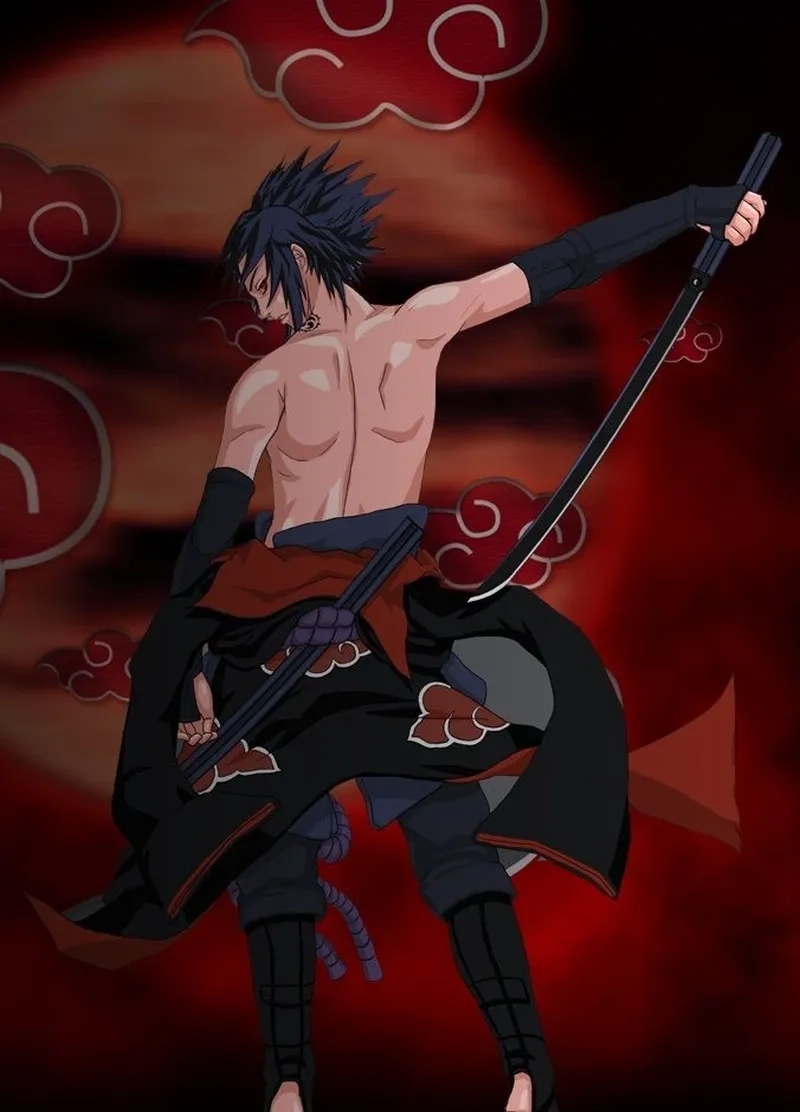 Ảnh Sasuke khi lớn thể hiện sự thay đổi và trưởng thành vượt bậc