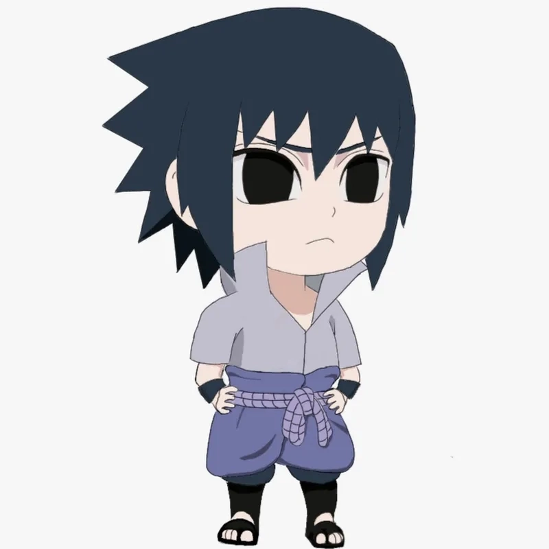 Sasuke chibi ngầu thể hiện cá tính và phong cách trẻ trung, độc đáo