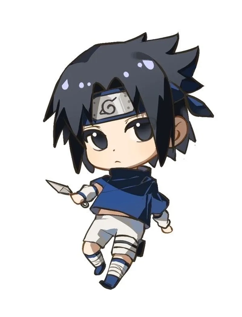 Uchiha Sasuke chibi là hình ảnh thu nhỏ dễ thương và rất được yêu thích
