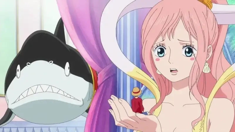 Mối quan hệ dễ thương giữa Luffy y Shirahoshi được nhiều người yêu mến