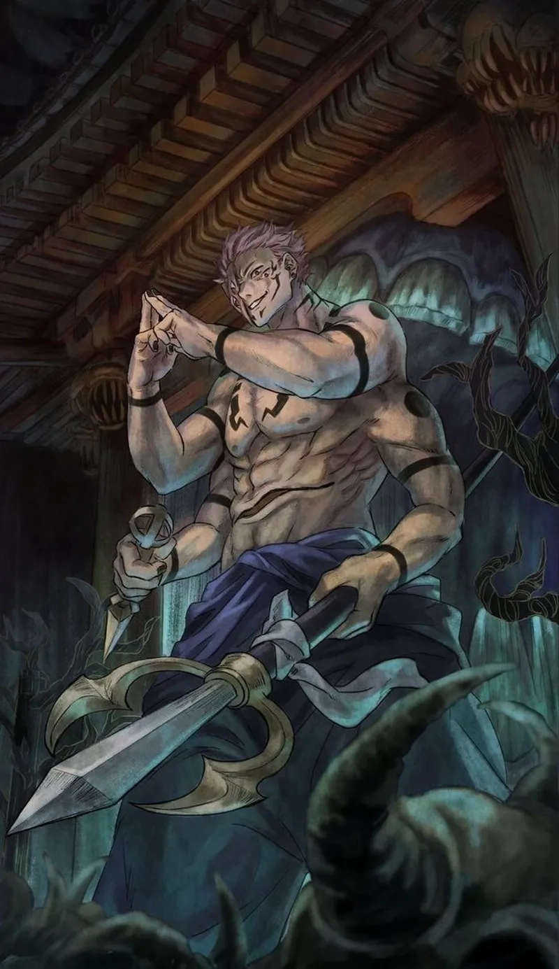 Sukuna 1/2 khi chiếm thân thể Itadori đầy quyền năng