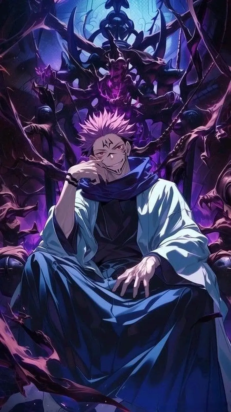 Ảnh Ryomen Sukuna true form đầy uy nghi và tàn khốc