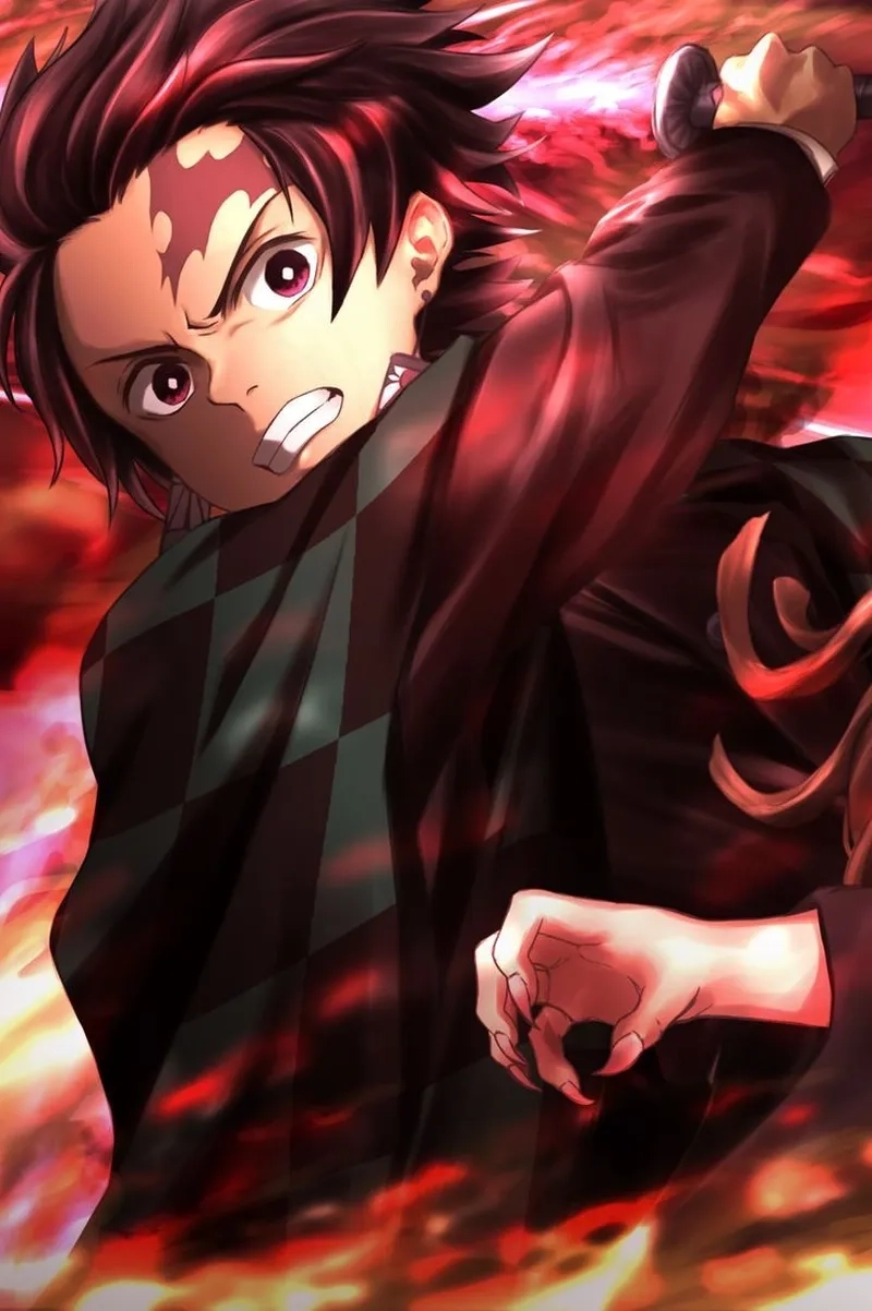 Ảnh Kimetsu Yaiba Tanjiro mang khí chất anh hùng