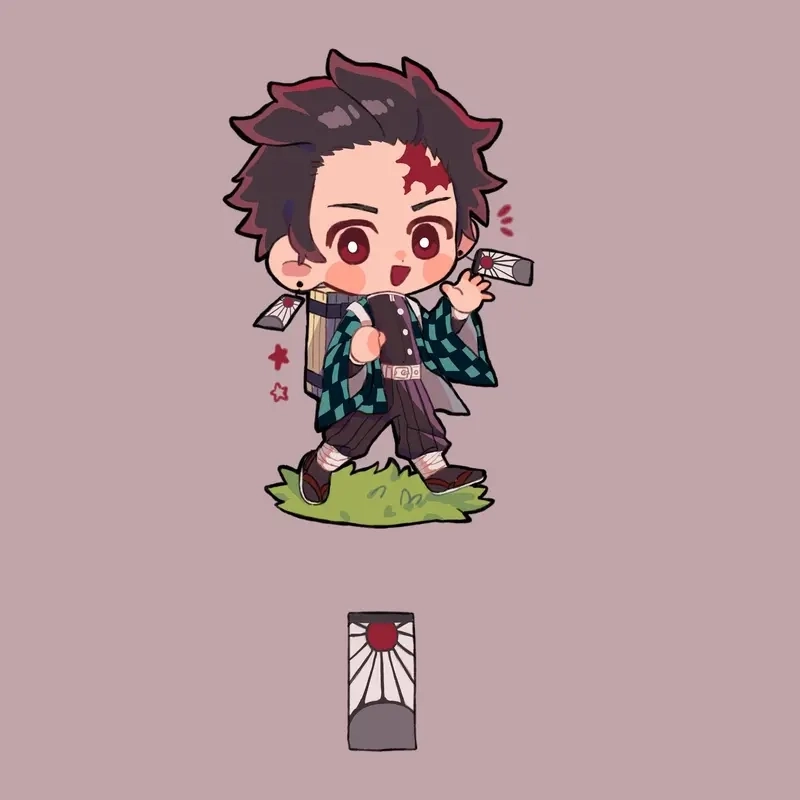 Bộ sưu tập hình ảnh thanh gươm diệt quỷ chibi cực kỳ đáng yêu