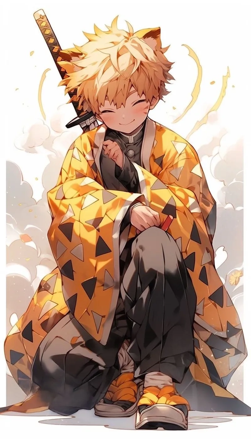 Zenitsu Agatsuma wallpaper phù hợp cho fan trung thành