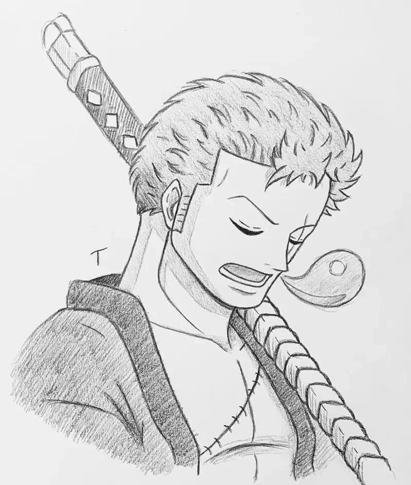 Hướng dẫn vẽ kiếm sĩ bá đạo Drawing Zoro