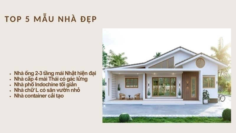 Top 5 mẫu nhà đẹp – tiết kiệm đang “hot” nhất 