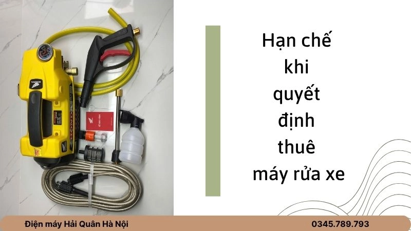 Nhược điểm cần lưu ý khi sở hữu máy rửa xe 